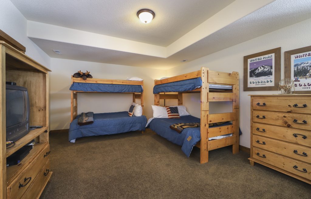 The Bunk Room at our Rendezvous WInter Park Cabin