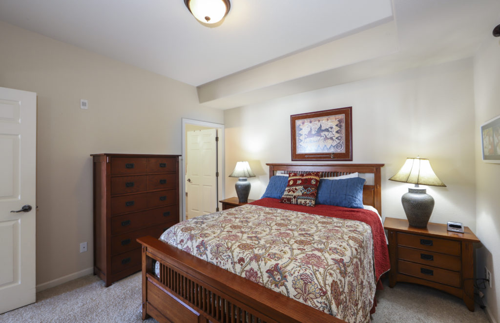 The master suite at our family friendly vacation rental