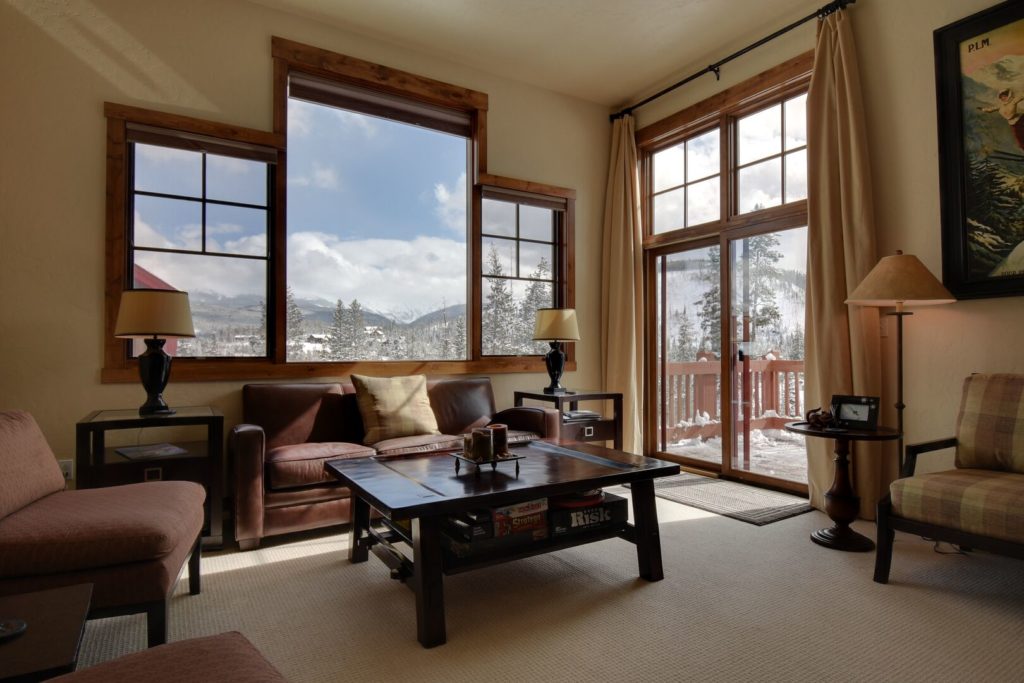 Photo of lower bear crossing living room