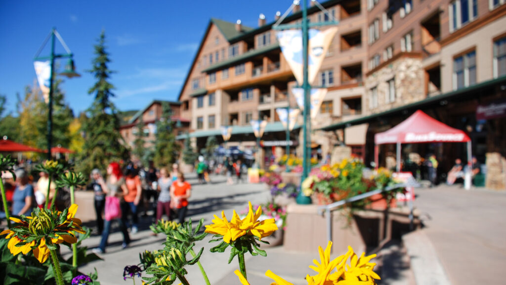 Fall time at the Base of Winter Park Resort