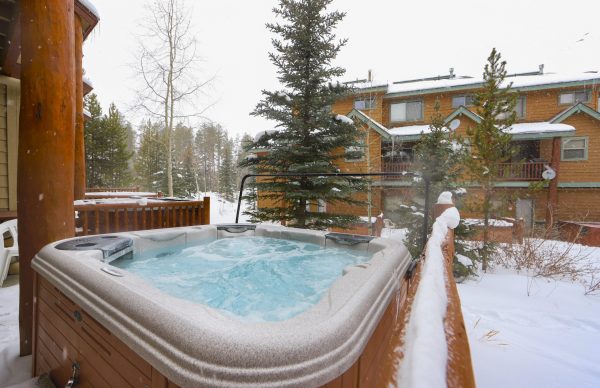 Our downtown Winter Park, Sawmill Station has a private hot tub on the back patio.